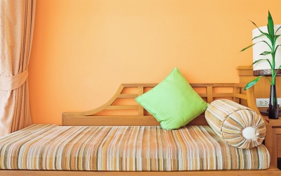 Orange and Green Decor