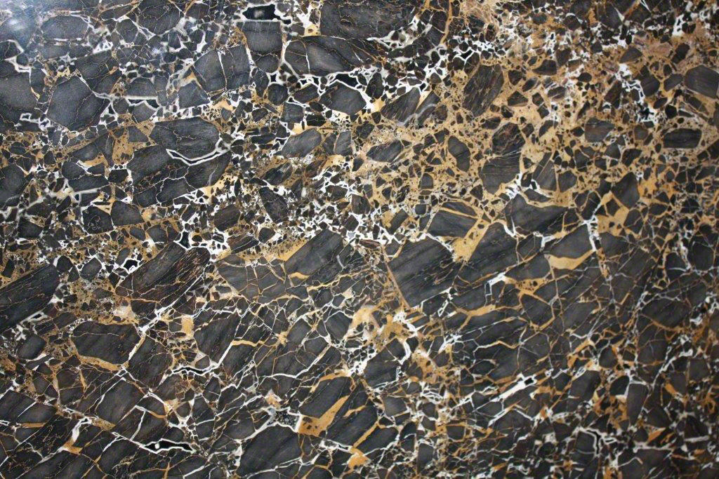 Portoro Black & Gold Marble Slab