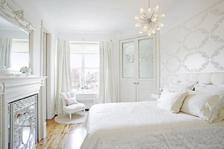White Bedroom - All-White Decor