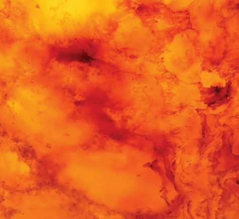 Orange Translucent Quartz Slab
