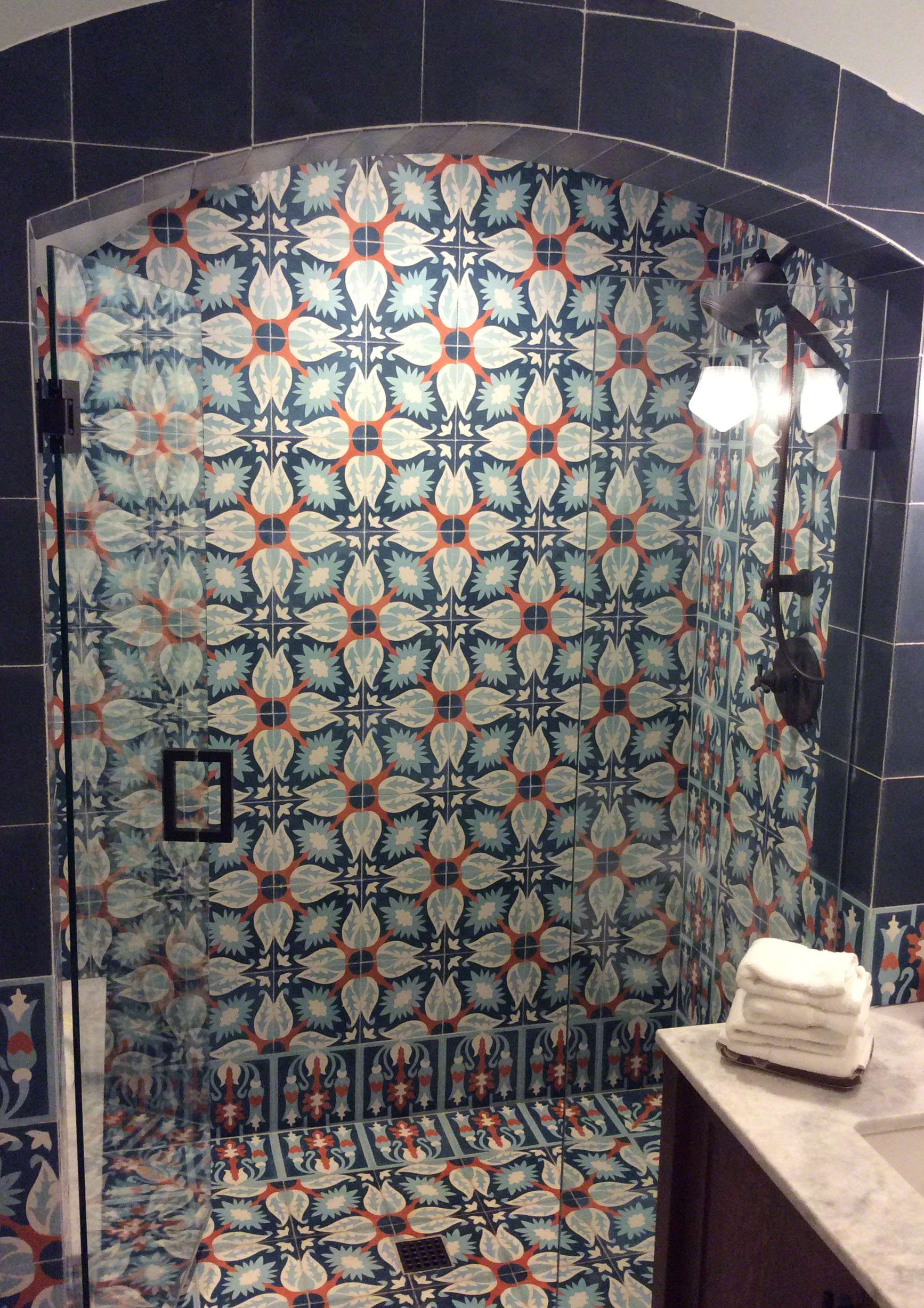 Cuban-Tiles-and-Everest-Leather-Vanity-Top-2 - Cuban-Tiles-and-Everest-Leather-Vanity-Top-2